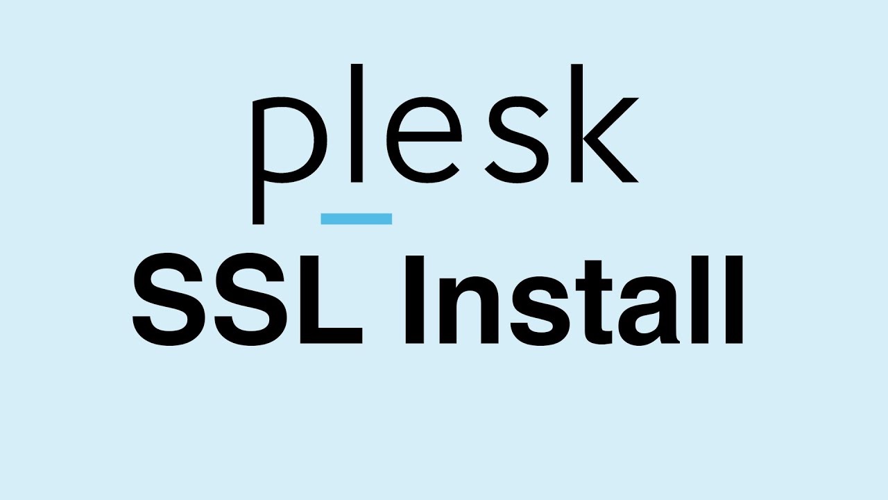 نصب اس اس ال در Plesk
